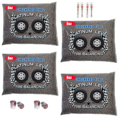 Checkered Flag front packaging showing four 6oz bead bags and clear labeling benefiting quick identification