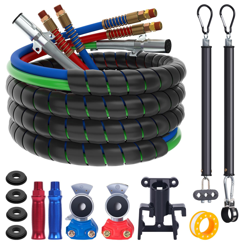 CheeMuii front packaging showing full 3‑in‑1 air lines kit and accessories for quick identification