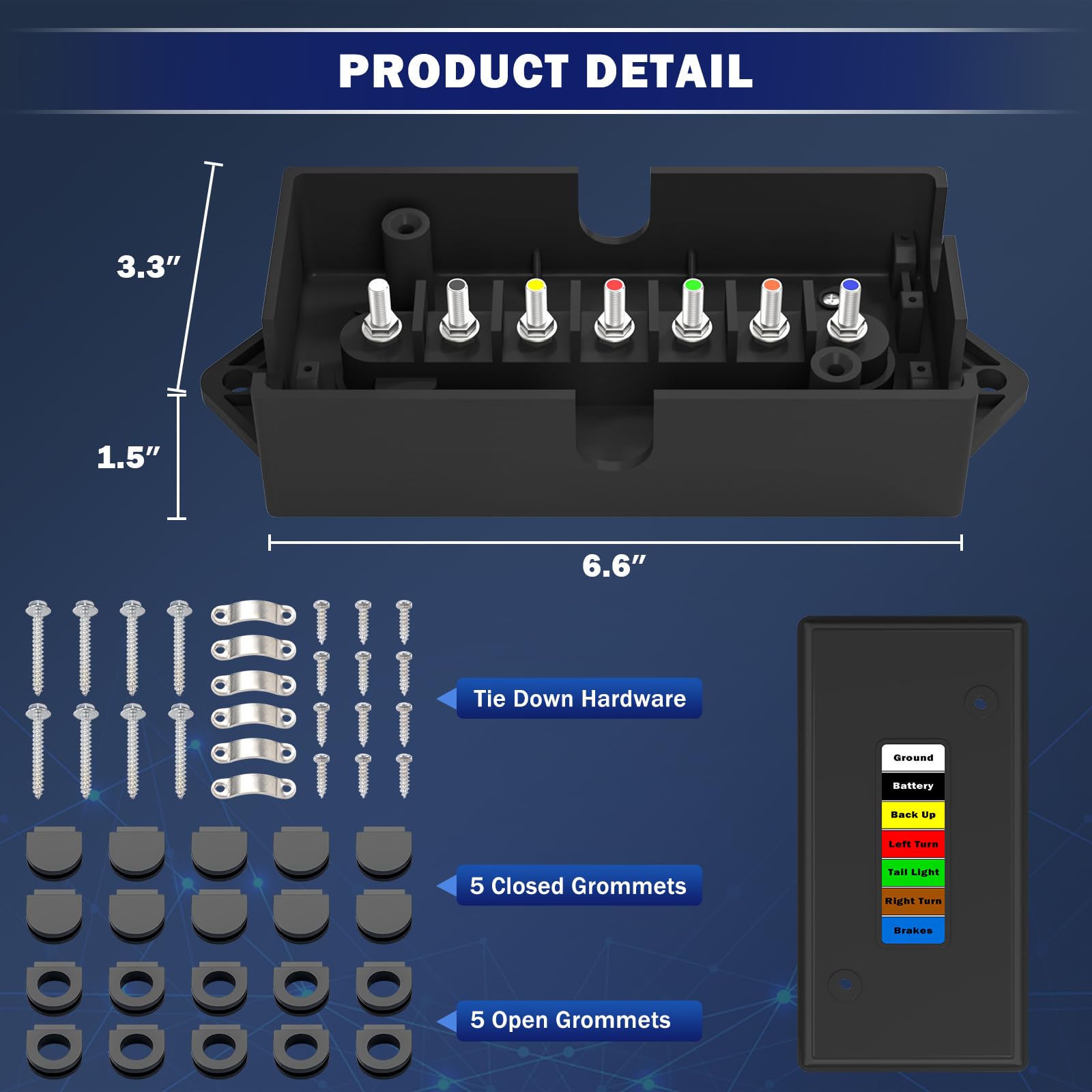 CheeMuii installed on trailer showing protected wiring and tidy exterior mounting
