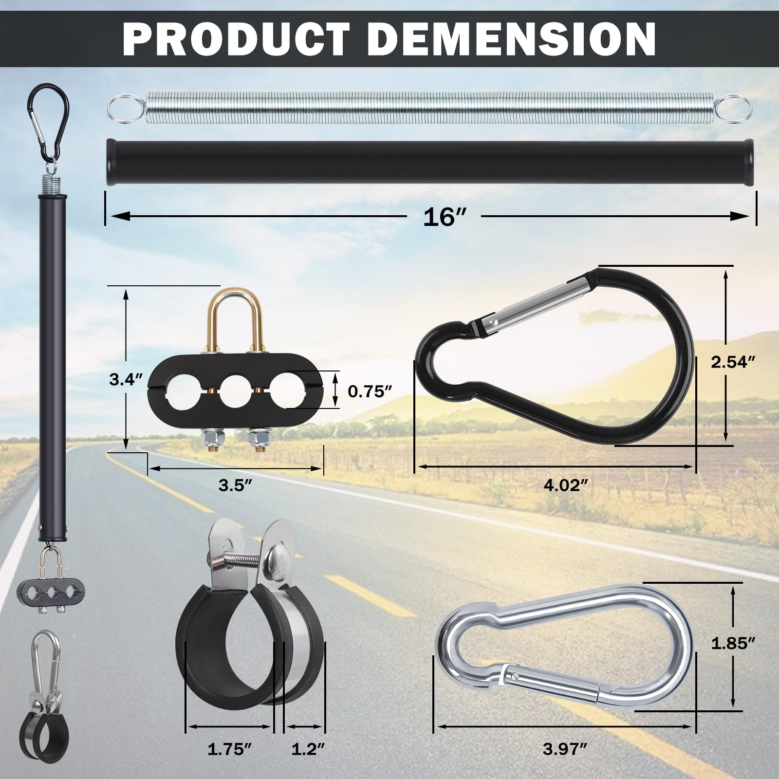 CheeMuii plastic sleeve on spring picture showing tangle prevention and weather protection