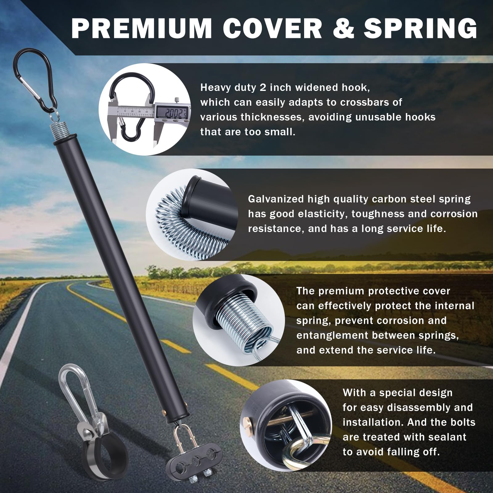 CheeMuii close-up of galvanized spring highlights corrosion resistance and long-lasting elasticity