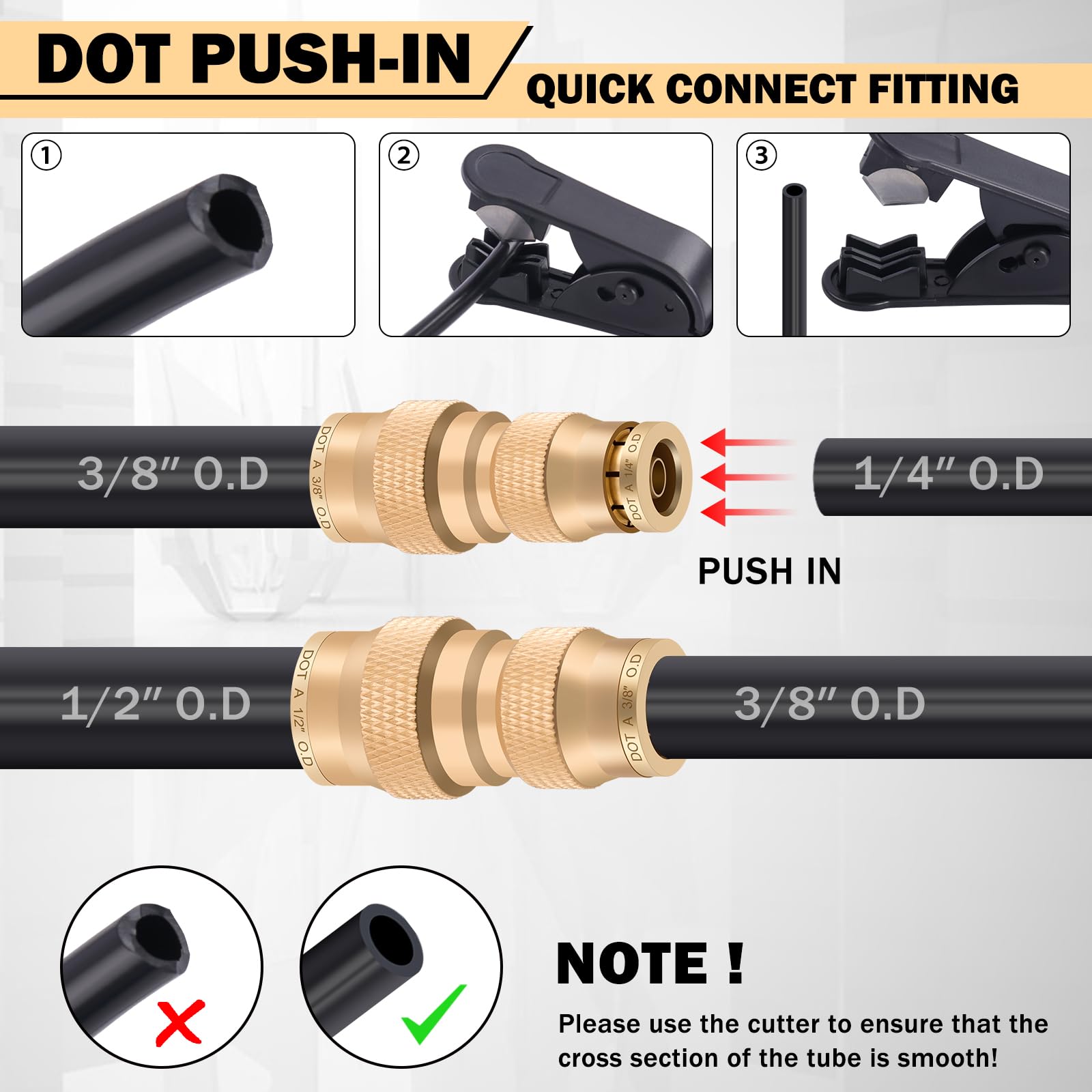 CheeMuii fittings installed on air line illustrating reliable connection and leak prevention