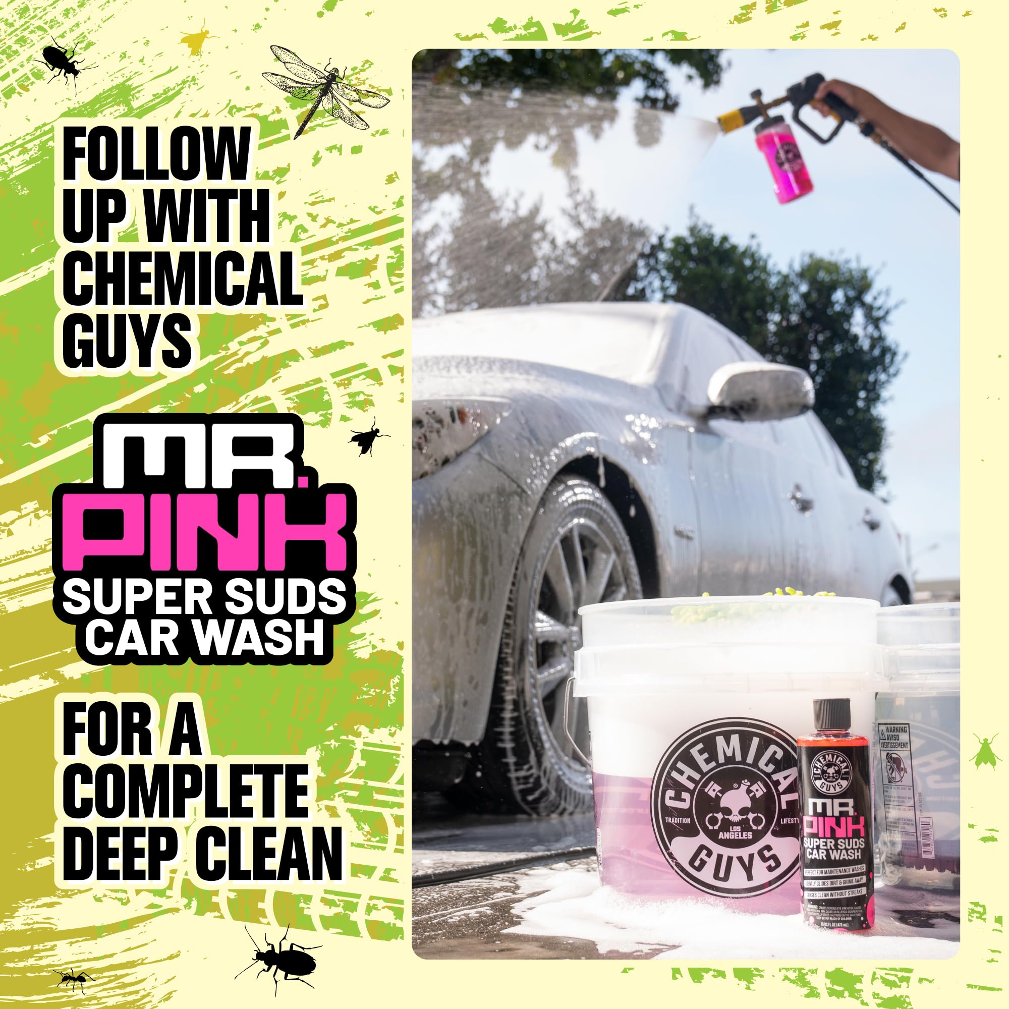 Chemical Guys cleaned front end after use demonstrating improved finish