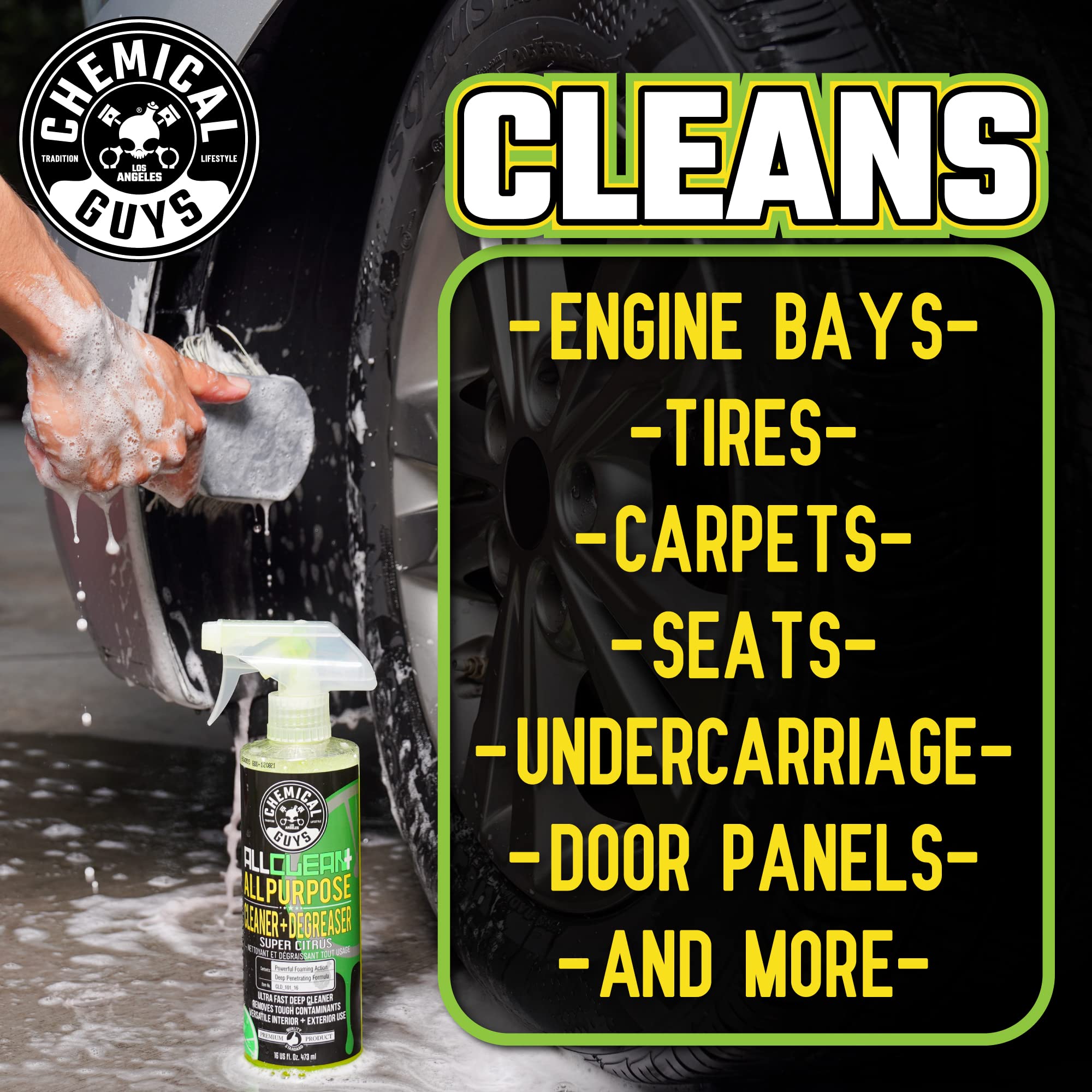 Chemical Guys cleaning vinyl seat demonstrating safe restoration of texture and appearance
