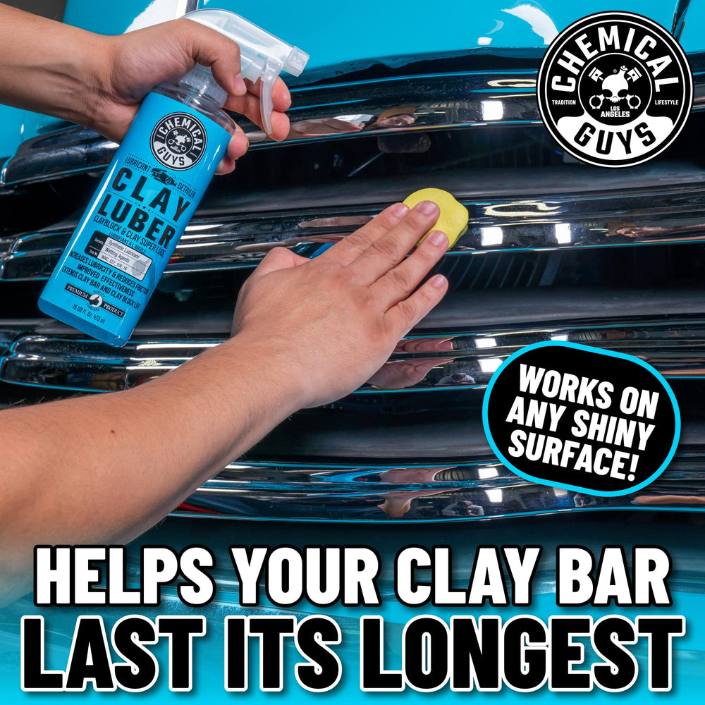 Chemical Guys before and after panel showing restored gloss