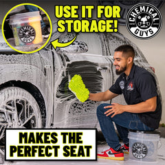 Chemical Guys chenille wash mitt texture holding dirt away from paint