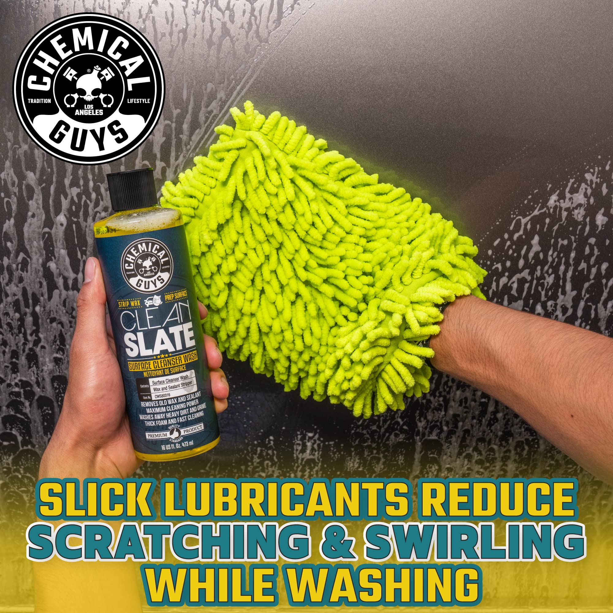 Chemical Guys dispensing foam cannon foam for thick coverage and residue removal