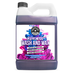 Chemical Guys front-facing gallon bottle showing product label and benefits