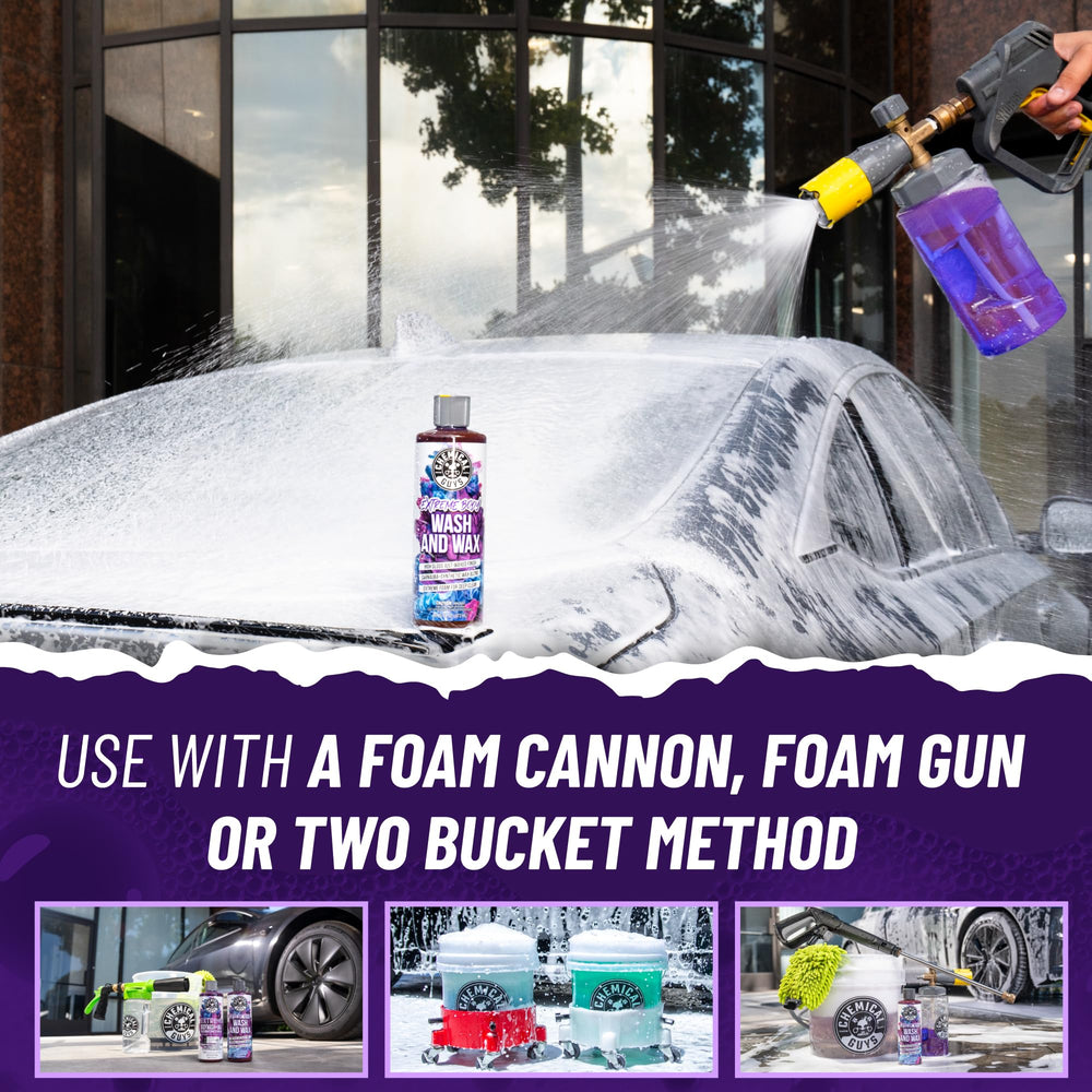 Chemical Guys cleaning trim and glass leaving streak-free shine