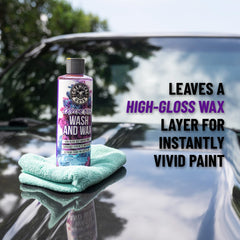 Chemical Guys used with a wash mitt producing lubricated suds to prevent scratches