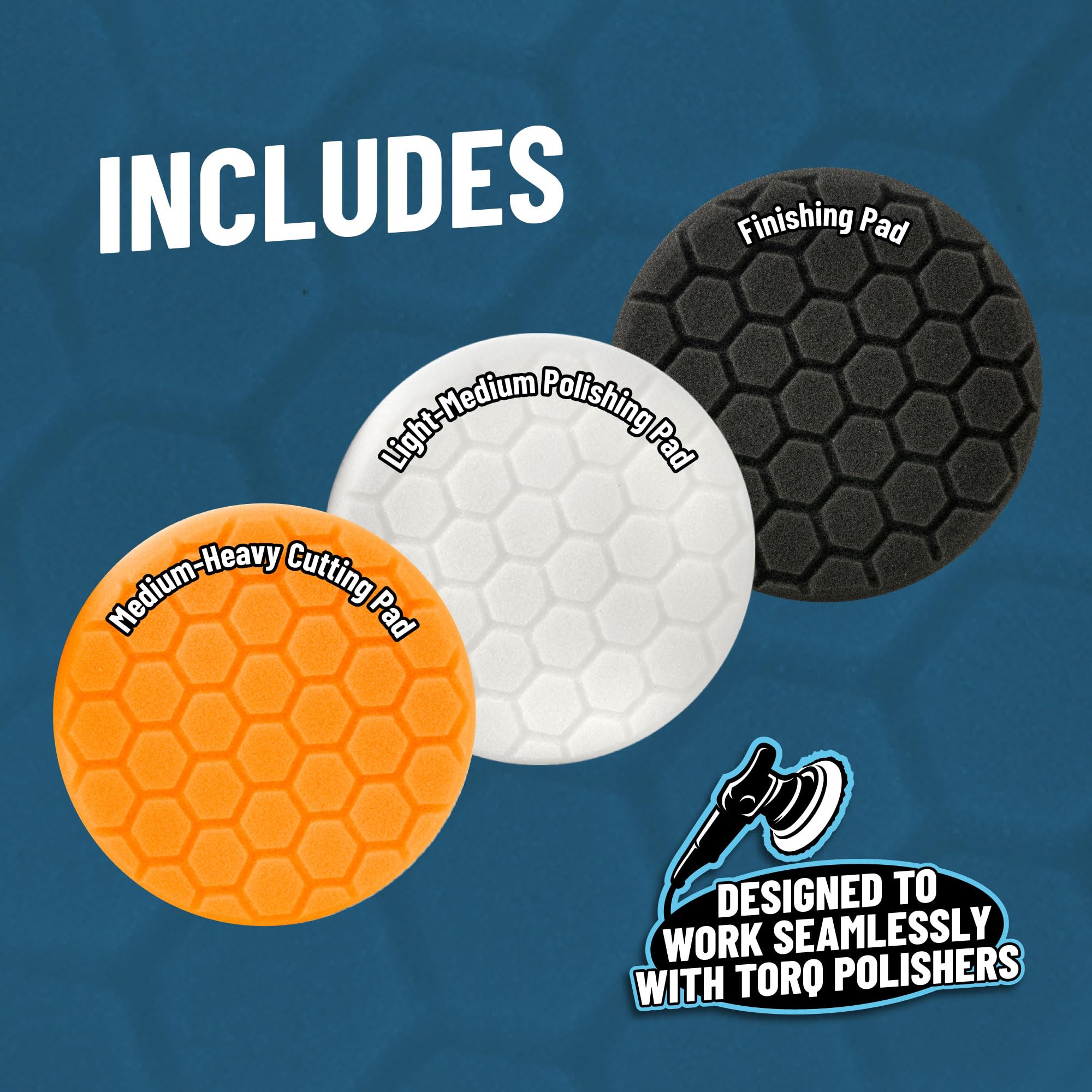 Chemical Guys finishing pad soft foam shot for streak-free glaze and sealant application