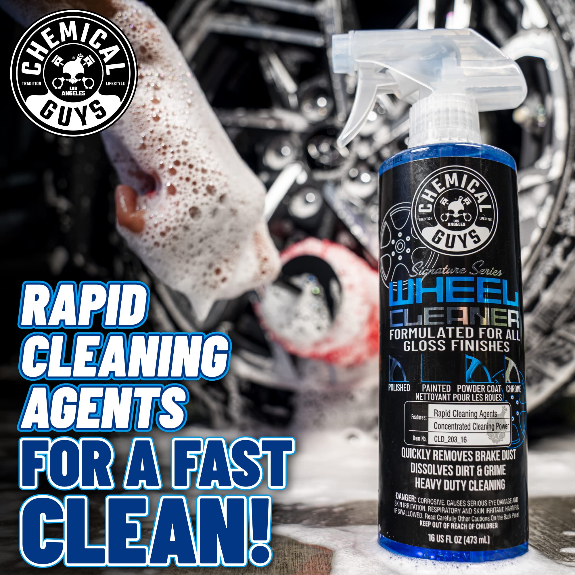 Chemical Guys foam texture close-up illustrating deep cleaning action benefit