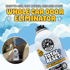 Chemical Guys aerosol nozzle detail illustrating secure lock and easy hands-free use