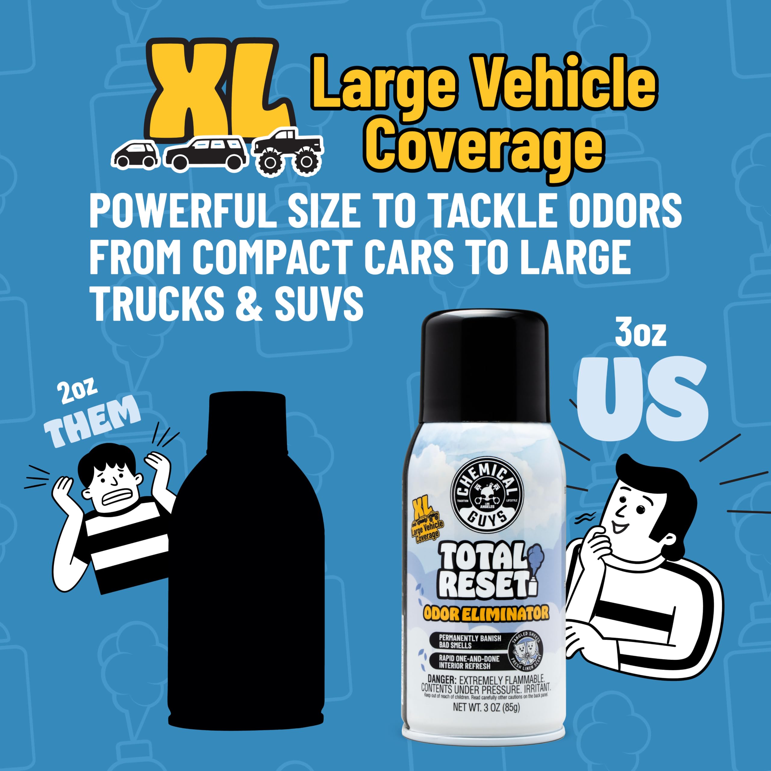 Chemical Guys mist penetrating upholstery closeup showing deep odor reach benefit