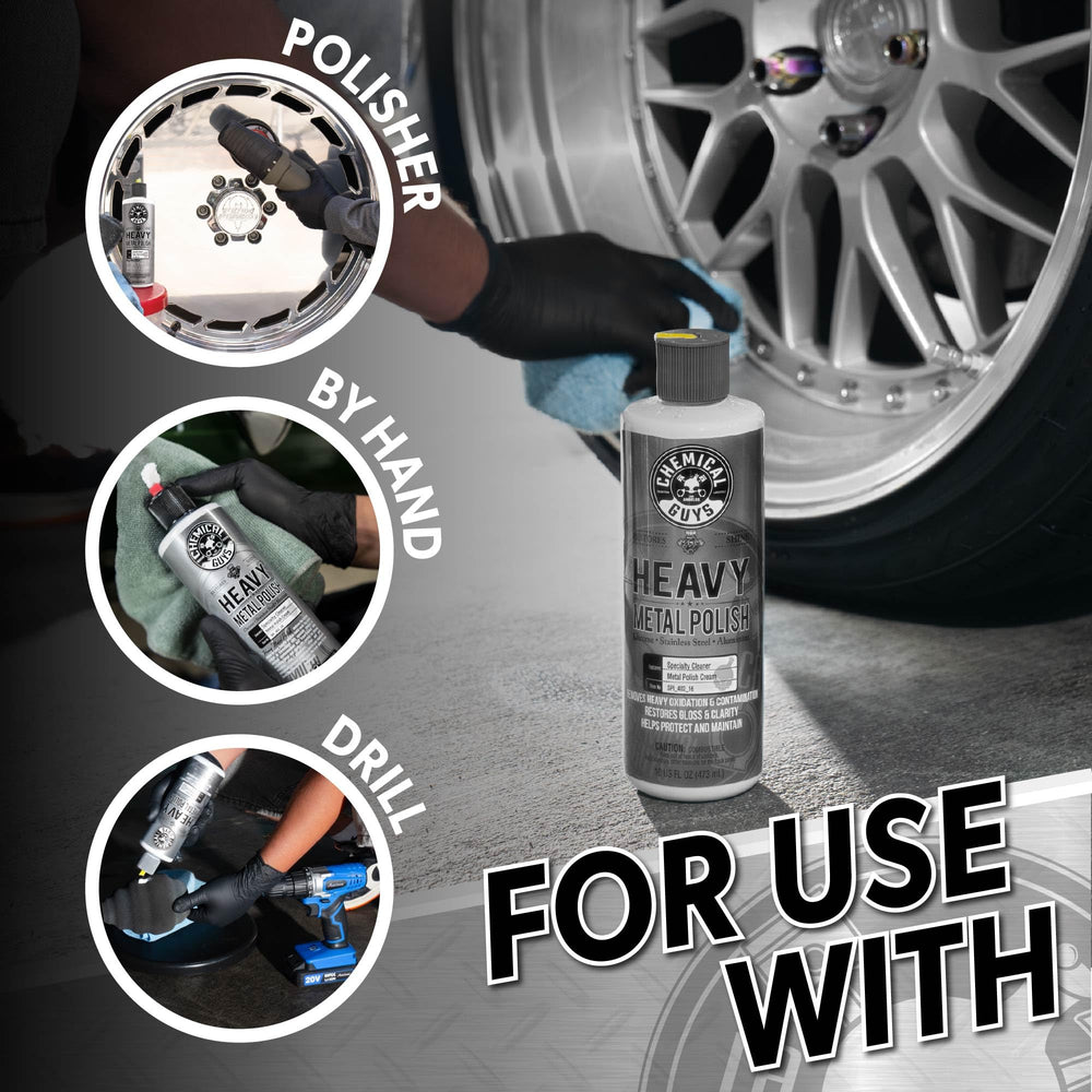 Chemical Guys polishing exhaust tip to remove oxidation and grime