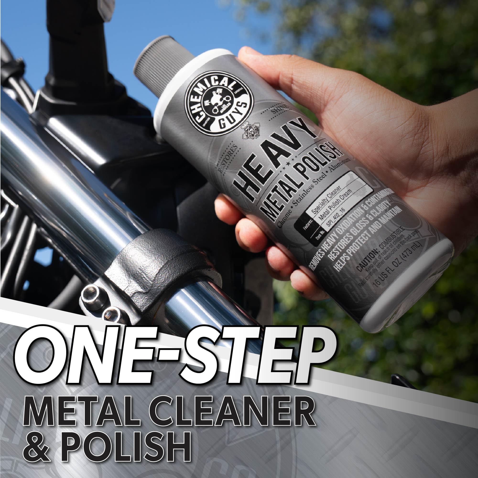Chemical Guys pouring polish for precise application benefit
