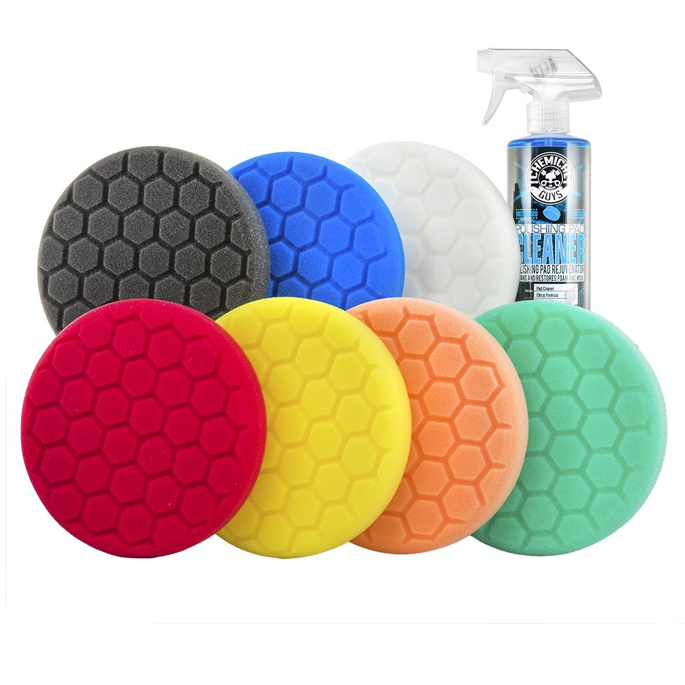 Chemical Guys front packaging showing full 8-piece kit and cleaner for easy identification