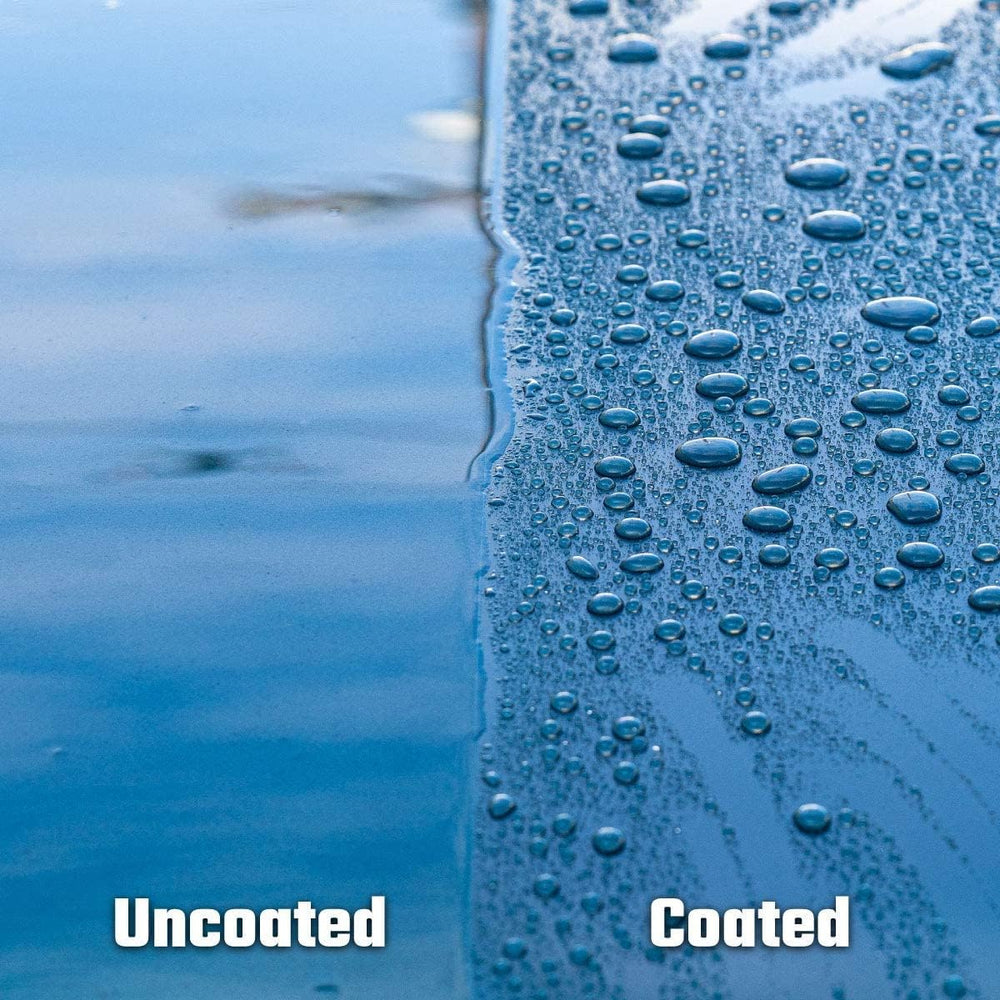 Chemical Guys HydroSlick on wheels and headlights illustrating safe multi-surface protection