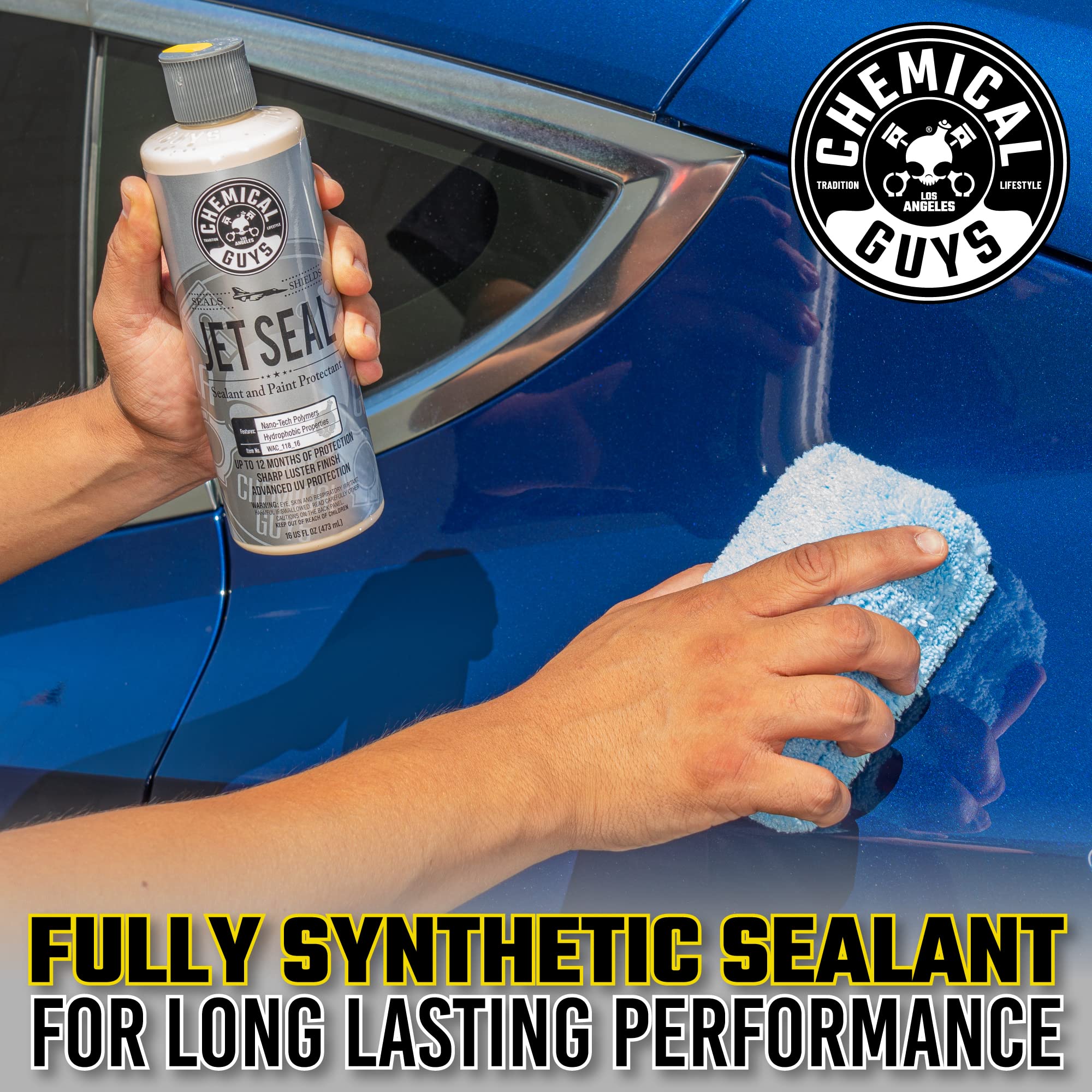Chemical Guys JetSeal applied by hand on paint demonstrating easy use