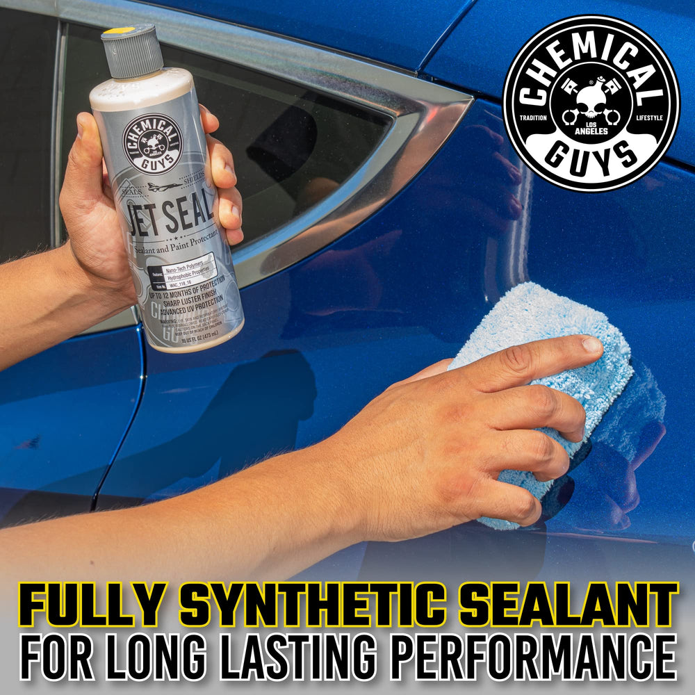 Chemical Guys JetSeal applied by hand on paint demonstrating easy use