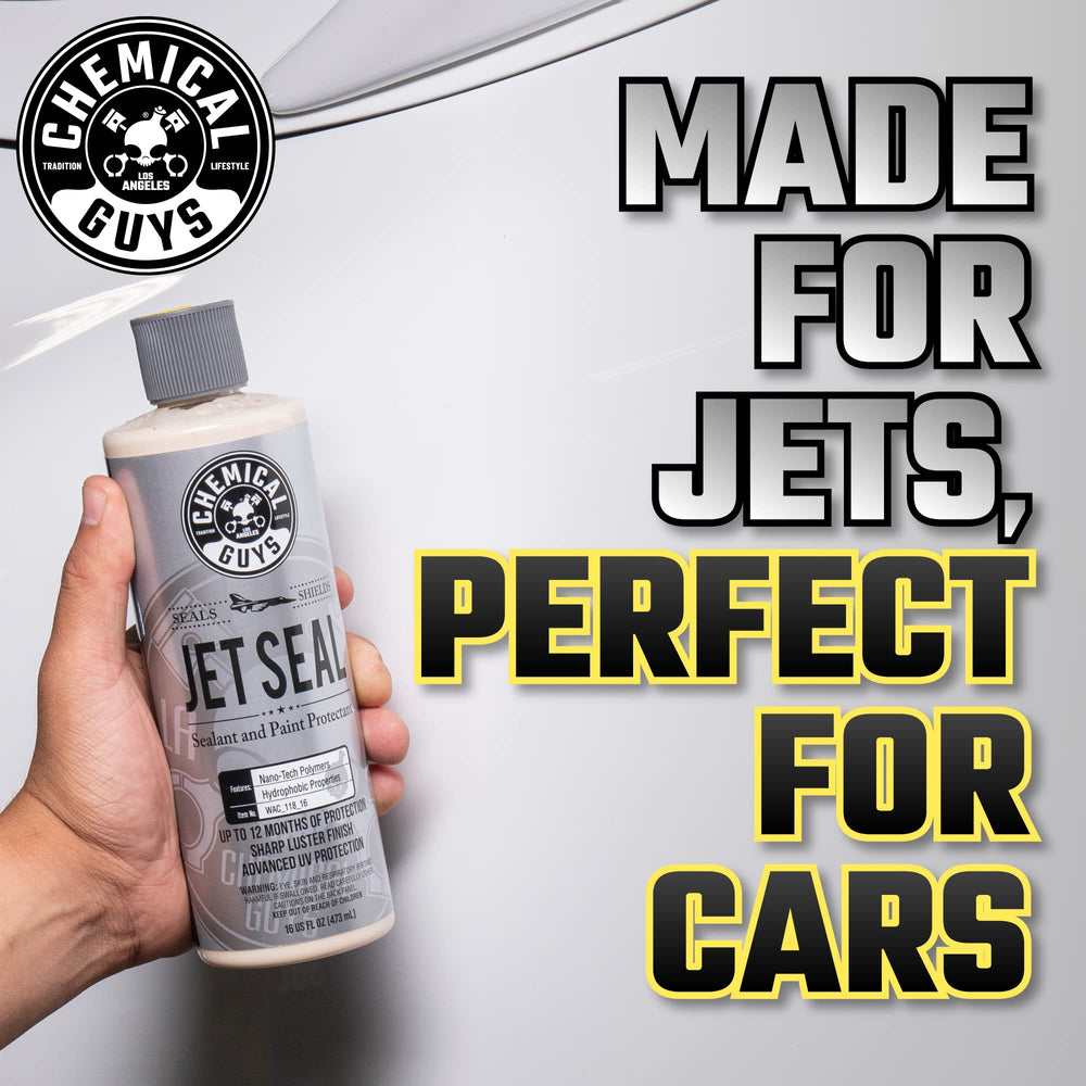 Chemical Guys JetSeal on metal trim protecting shine and corrosion resistance