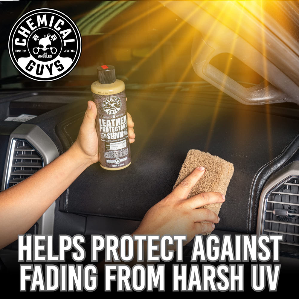 Chemical Guys leather scent air freshener mist refreshing interior
