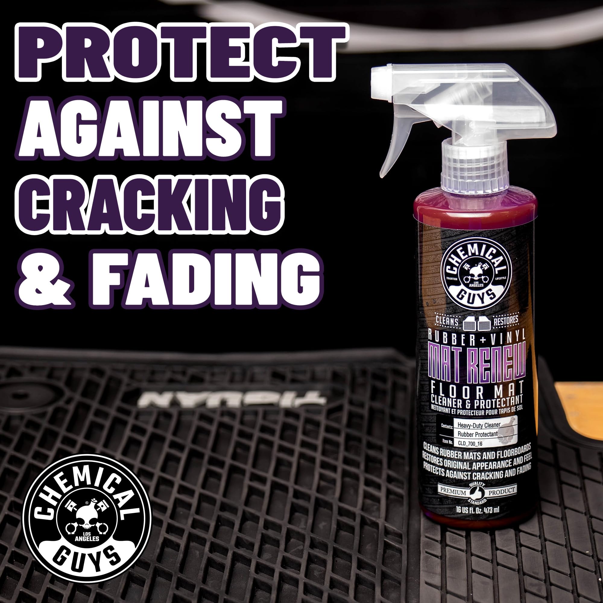 Chemical Guys Mat ReNew spray action lifting grease and grime effectively