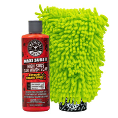 Chemical Guys Maxi Suds II bottle front showing label and cherry scent benefit