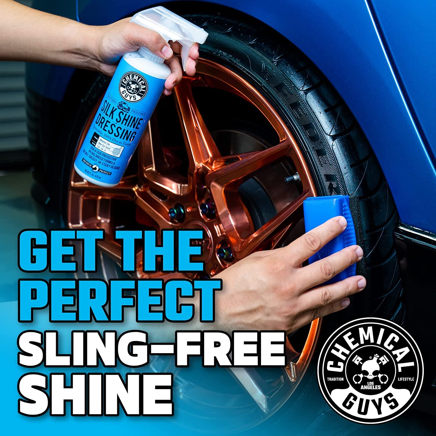 Chemical Guys mitt in use washing car door with scratch prevention