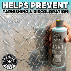 Chemical Guys label close-up showing product details for confident choice