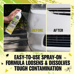 Chemical Guys applied on bumper loosening bugs for easier rinsing
