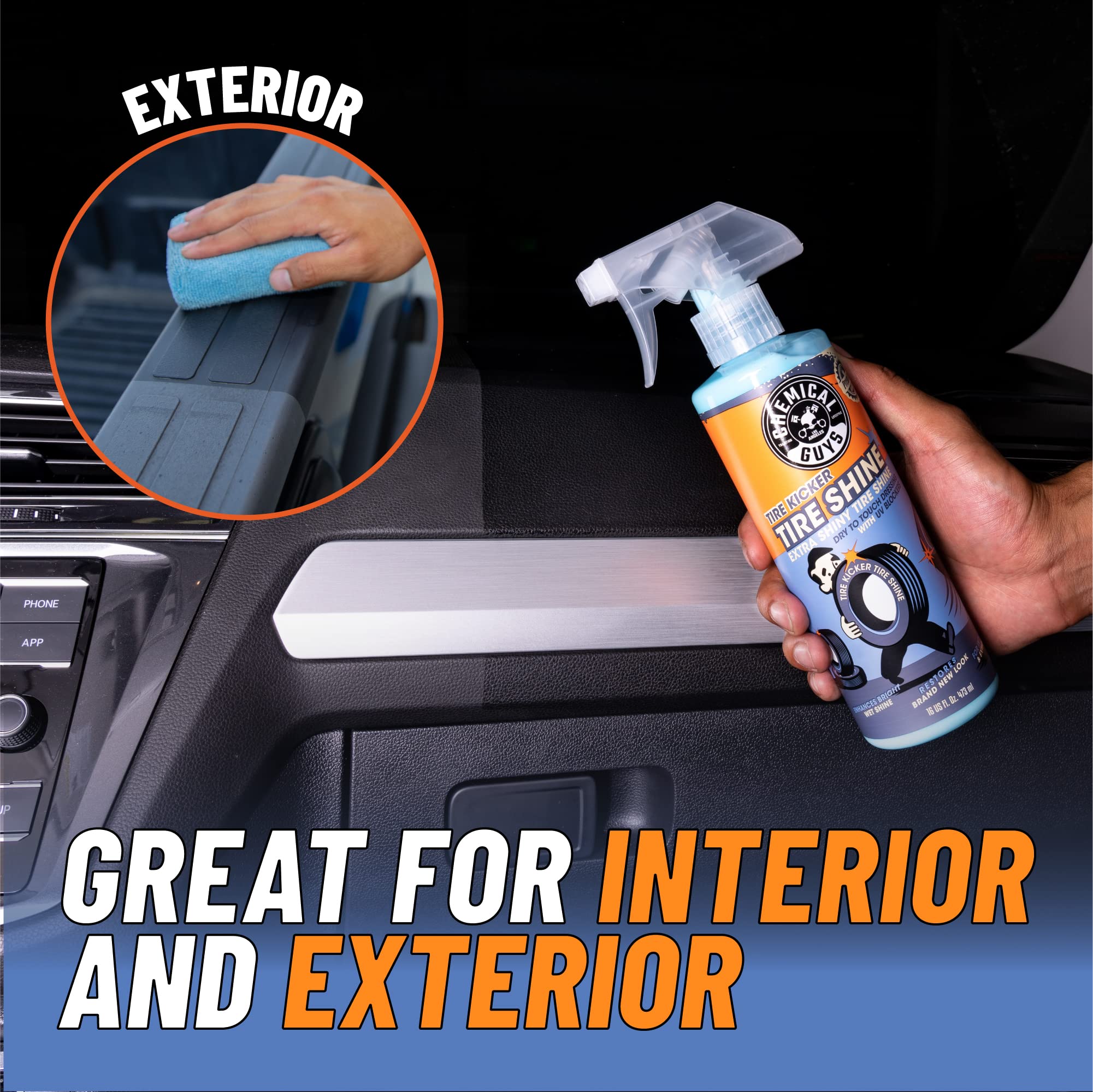 Chemical Guys texture detail highlighting wet-look sheen and protection