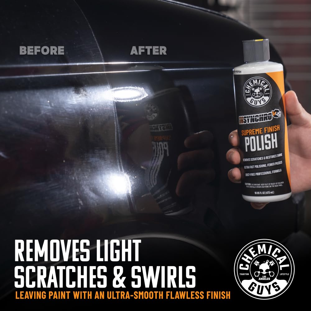 Chemical Guys V45 polish creamy texture close-up demonstrating smooth workability