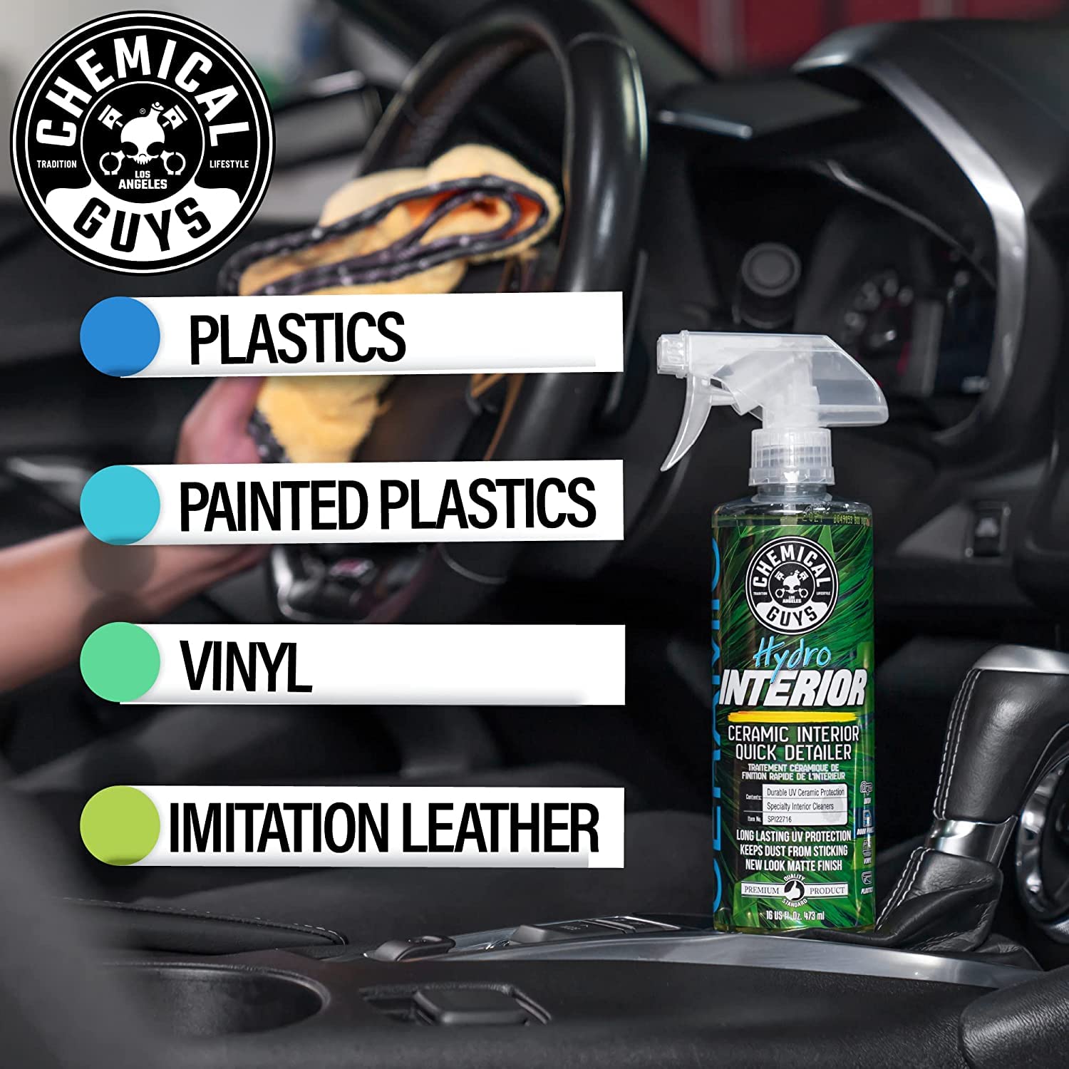 Chemical Guys wash mitt and microfiber towels protecting paint