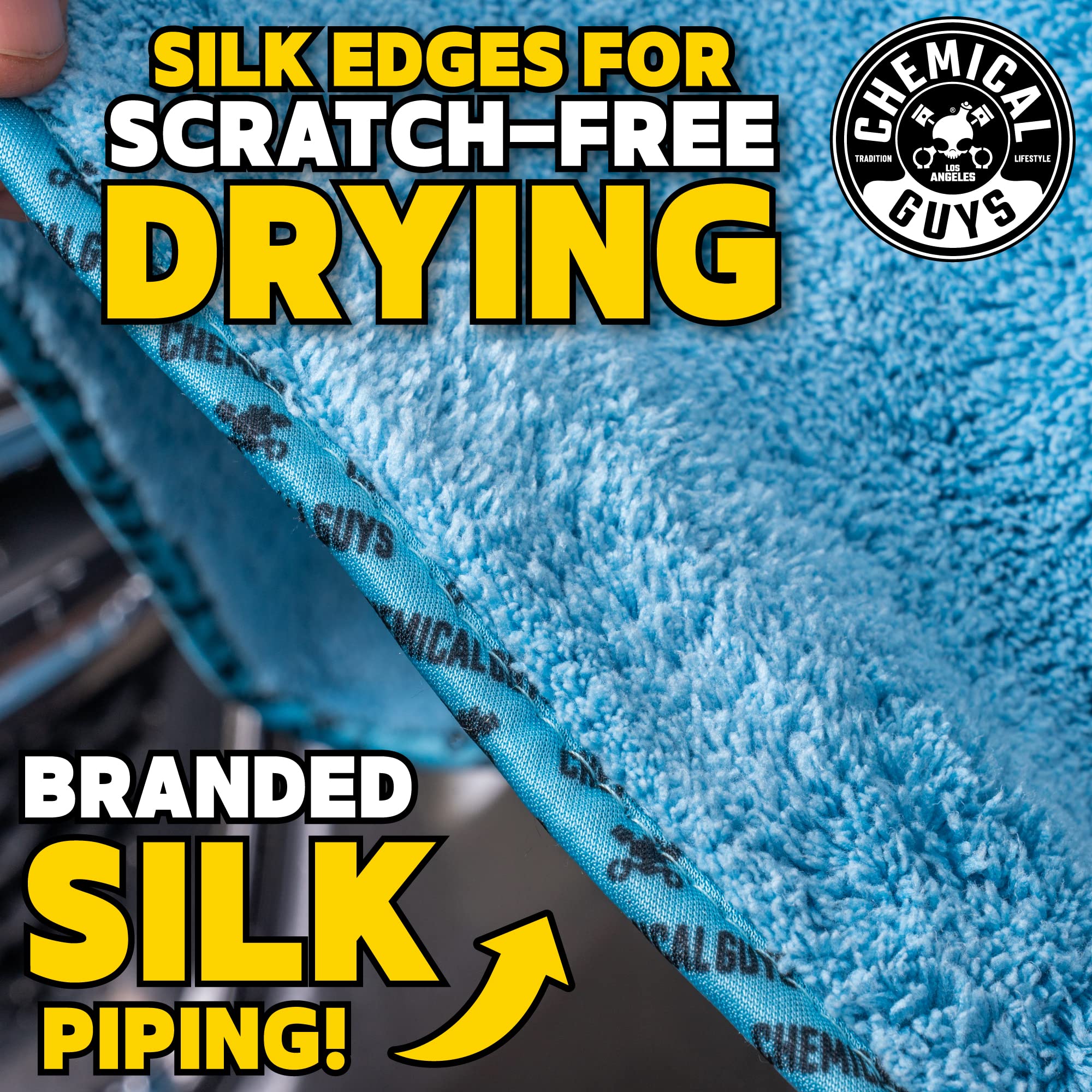 Chemical Guys Woolly Mammoth close-up pile showing soft fibers for paint protection