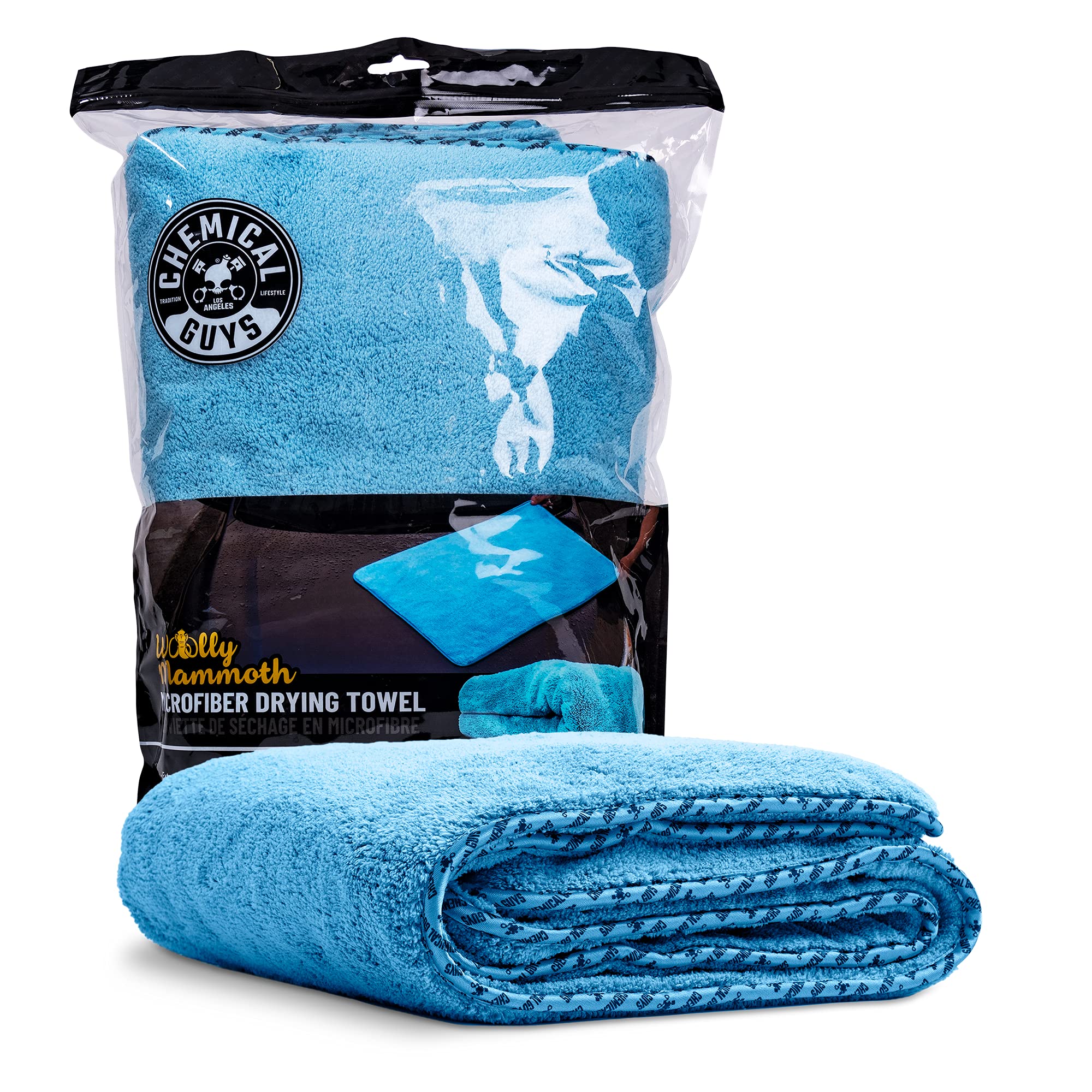 Chemical Guys Woolly Mammoth front view shows plush towel for fast drying