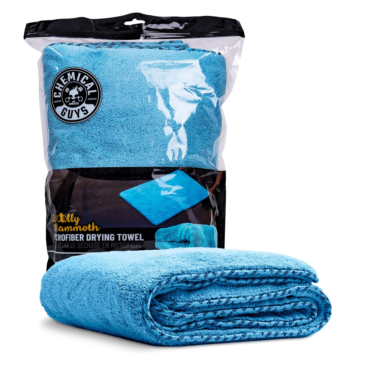 Chemical Guys Woolly Mammoth front view shows plush towel for fast drying