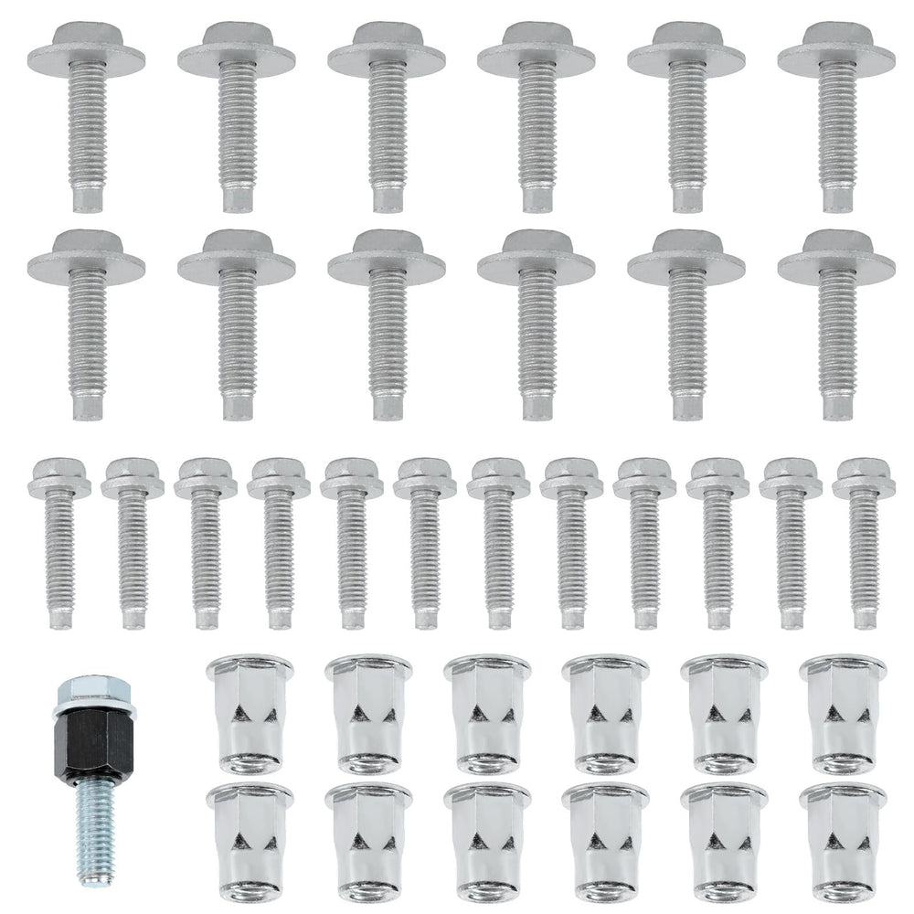 CHENACC front view of complete sidestep hardware kit showing all parts and benefits