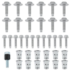 CHENACC front view of complete sidestep hardware kit showing all parts and benefits