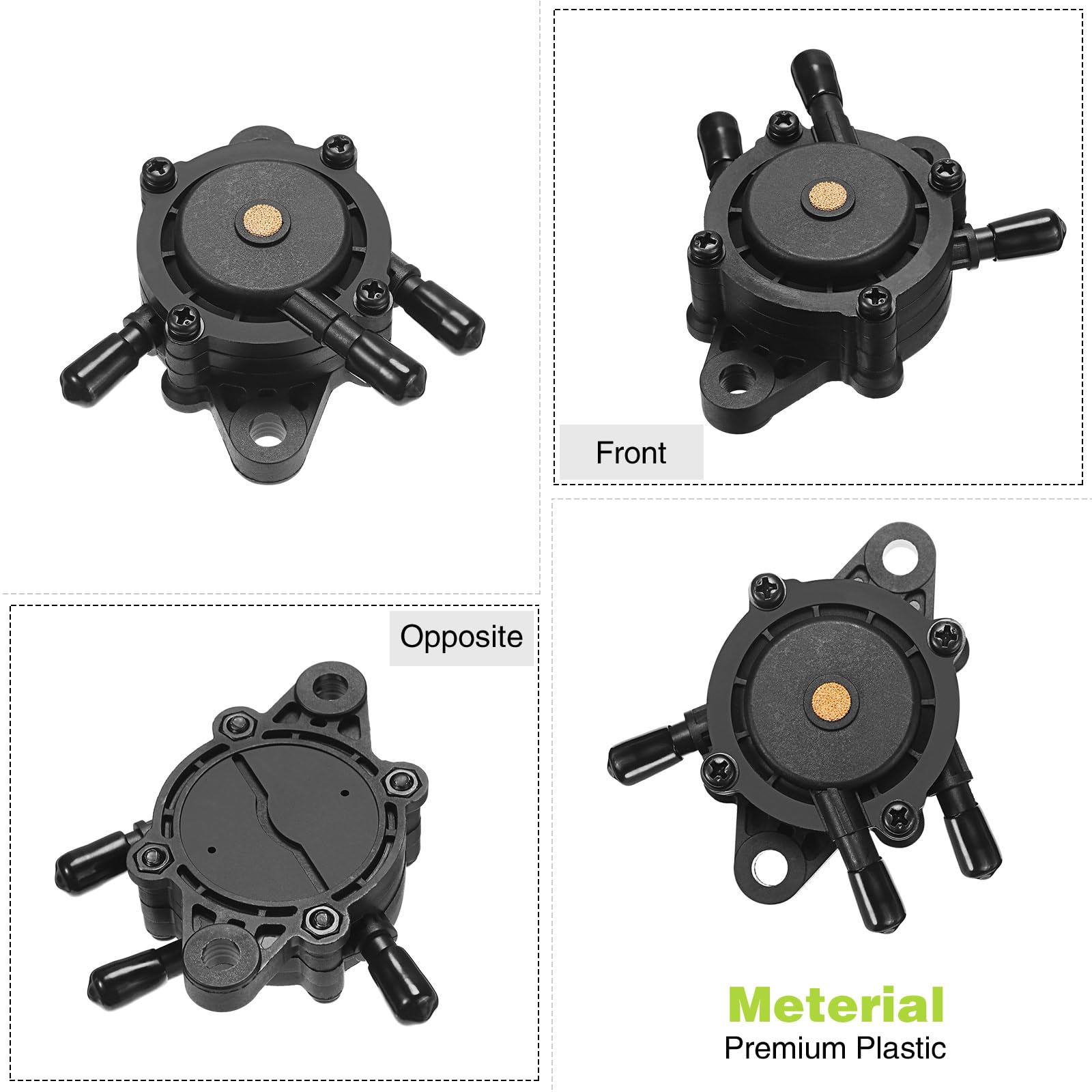 CHENGU connector and port closeup showing 8mm inlet outlets for exact fit benefit