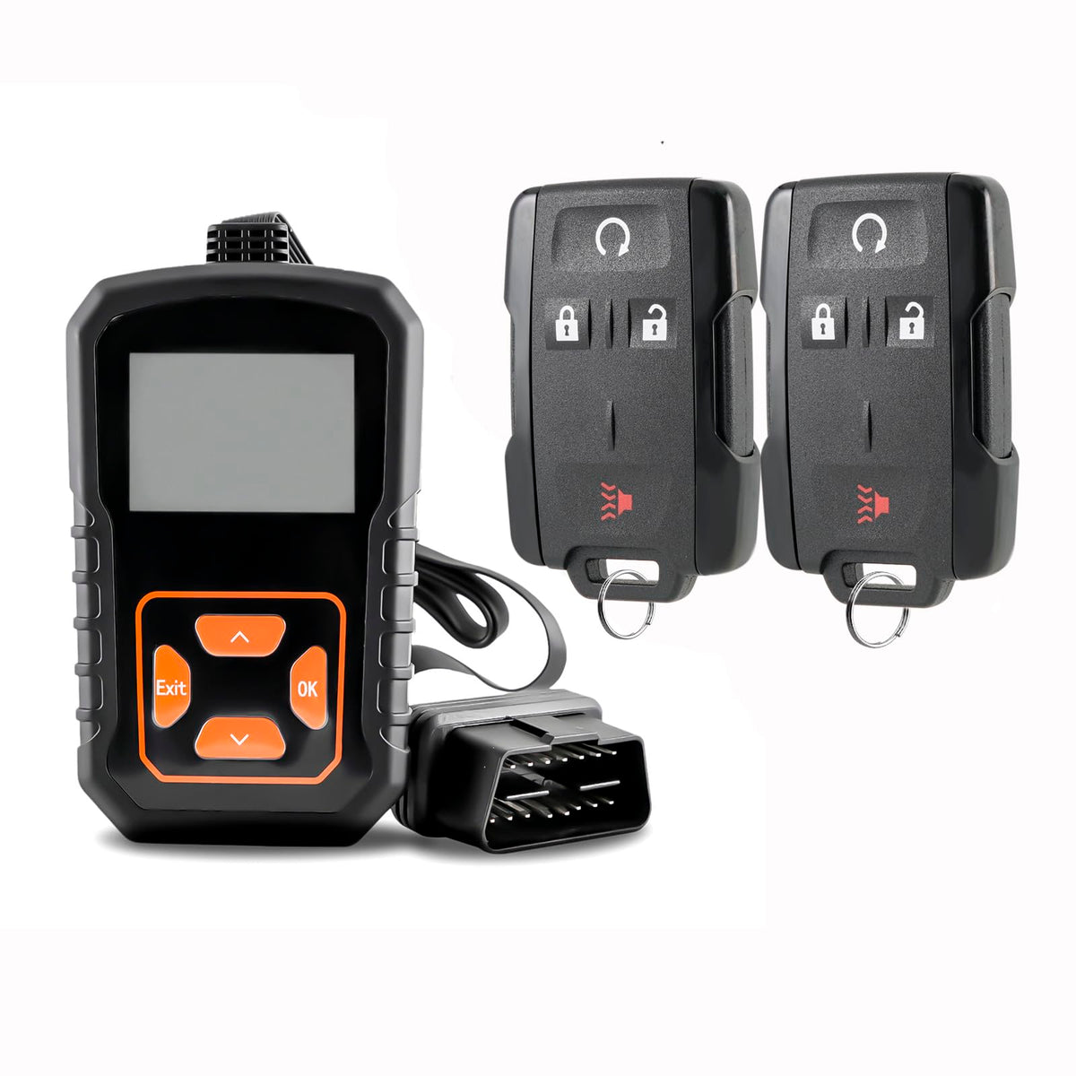 CHIJUIYZKEY front packaging showing full DIY key fob kit and parts benefits