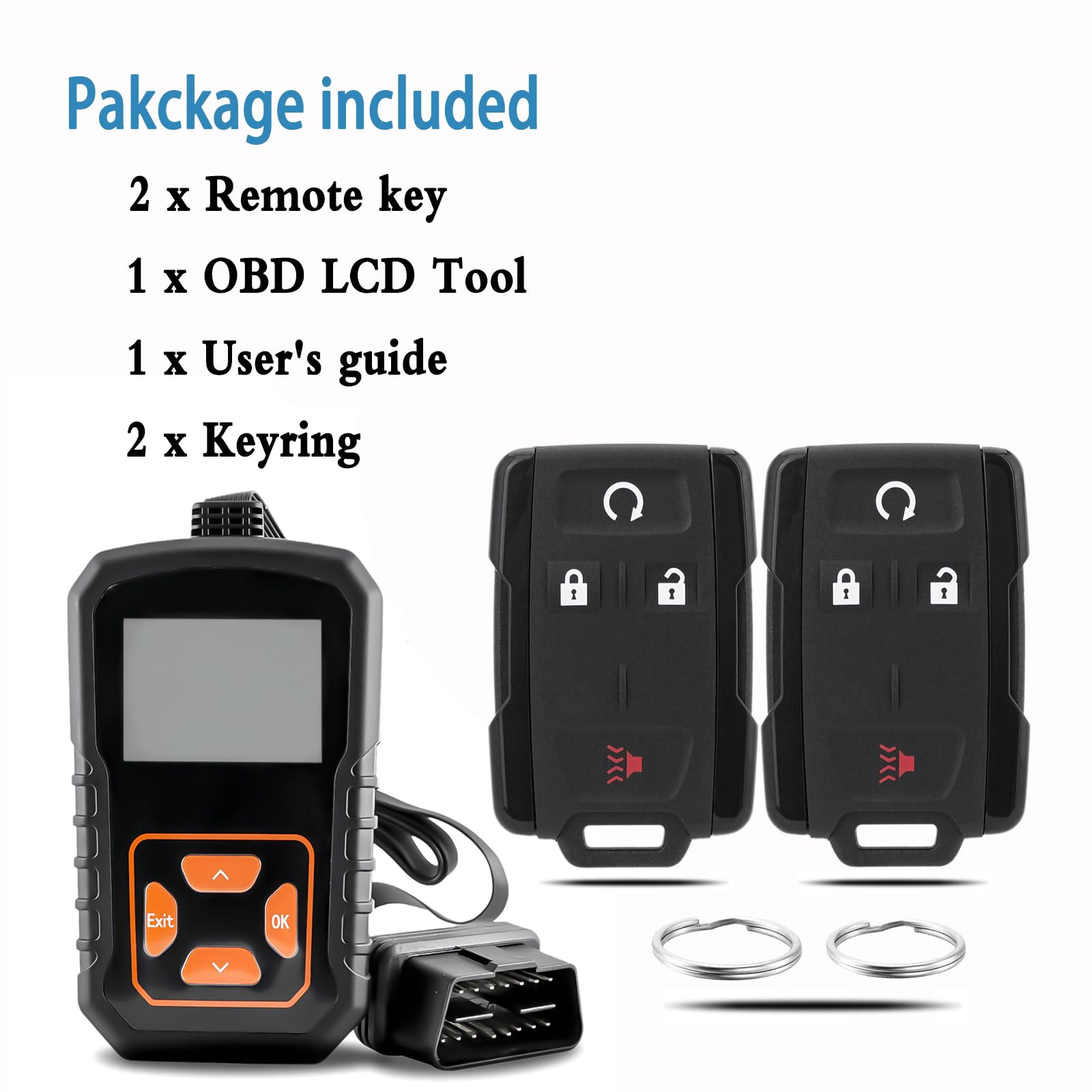 CHIJUIYZKEY remote in hand near truck demonstrating convenient remote control