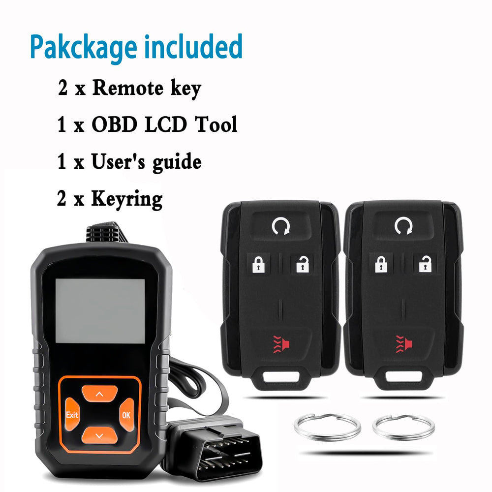 CHIJUIYZKEY remote in hand near truck demonstrating convenient remote control