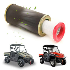 Chikia metal canister front view showing durable construction and OEM fit