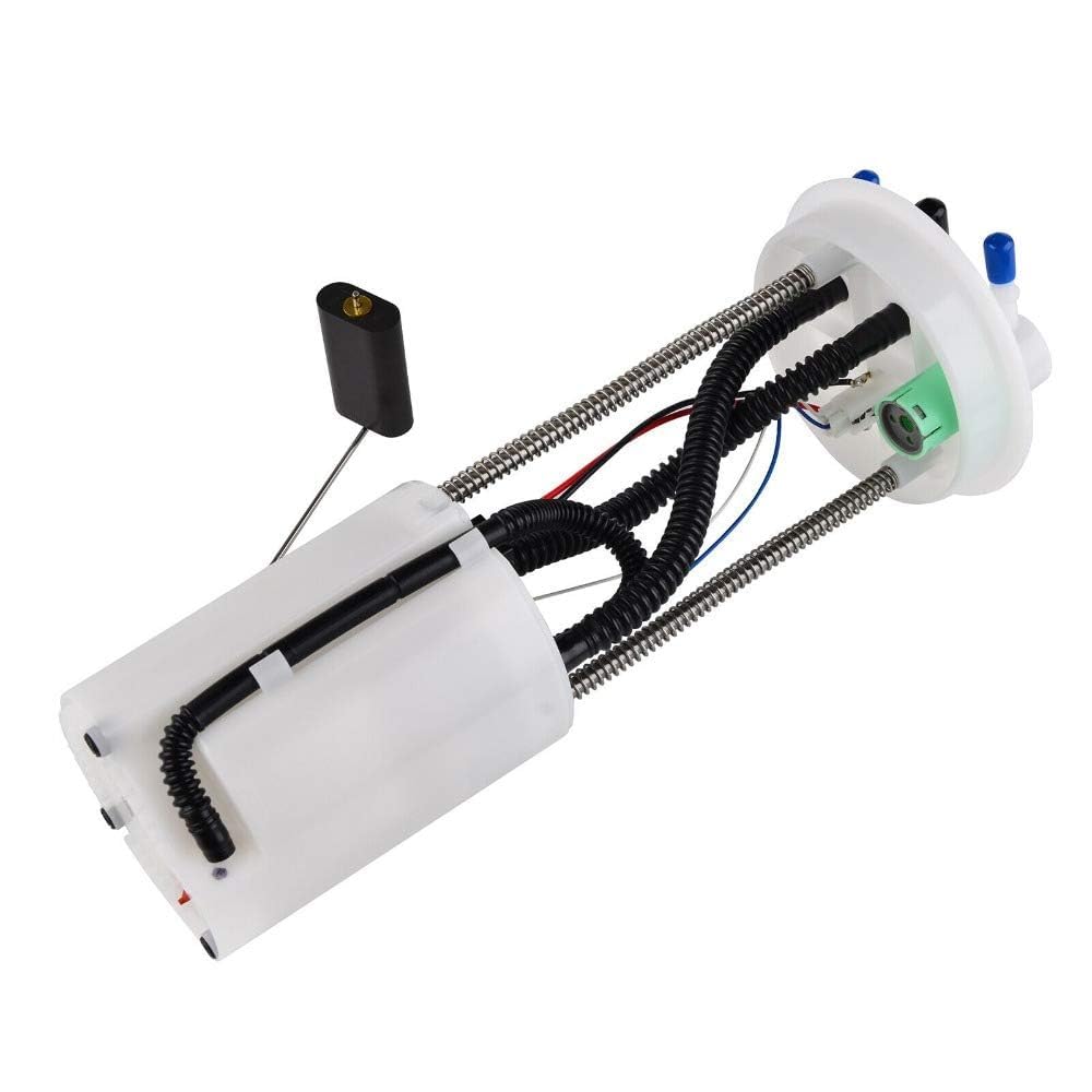 Chikia fuel pump next to ruler showing compact size for straightforward swaps