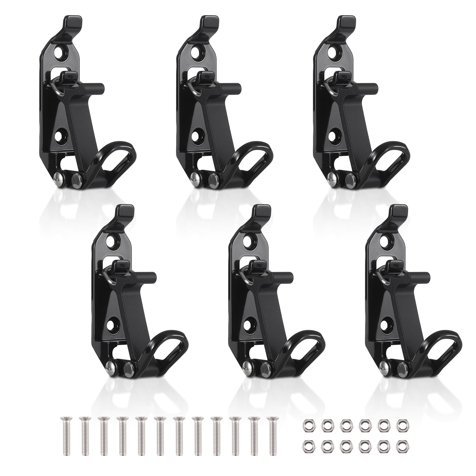 ChimimeDecor front view of 6-piece shovel mount kit showing compact packaging and components