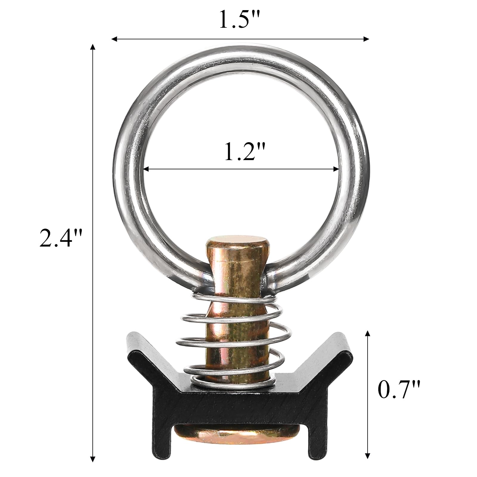 Cididu close-up of spring-loaded stud mechanism showing secure locking action
