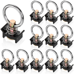 Cididu front pack of 12 L-track studs showing contents and quick-install benefit