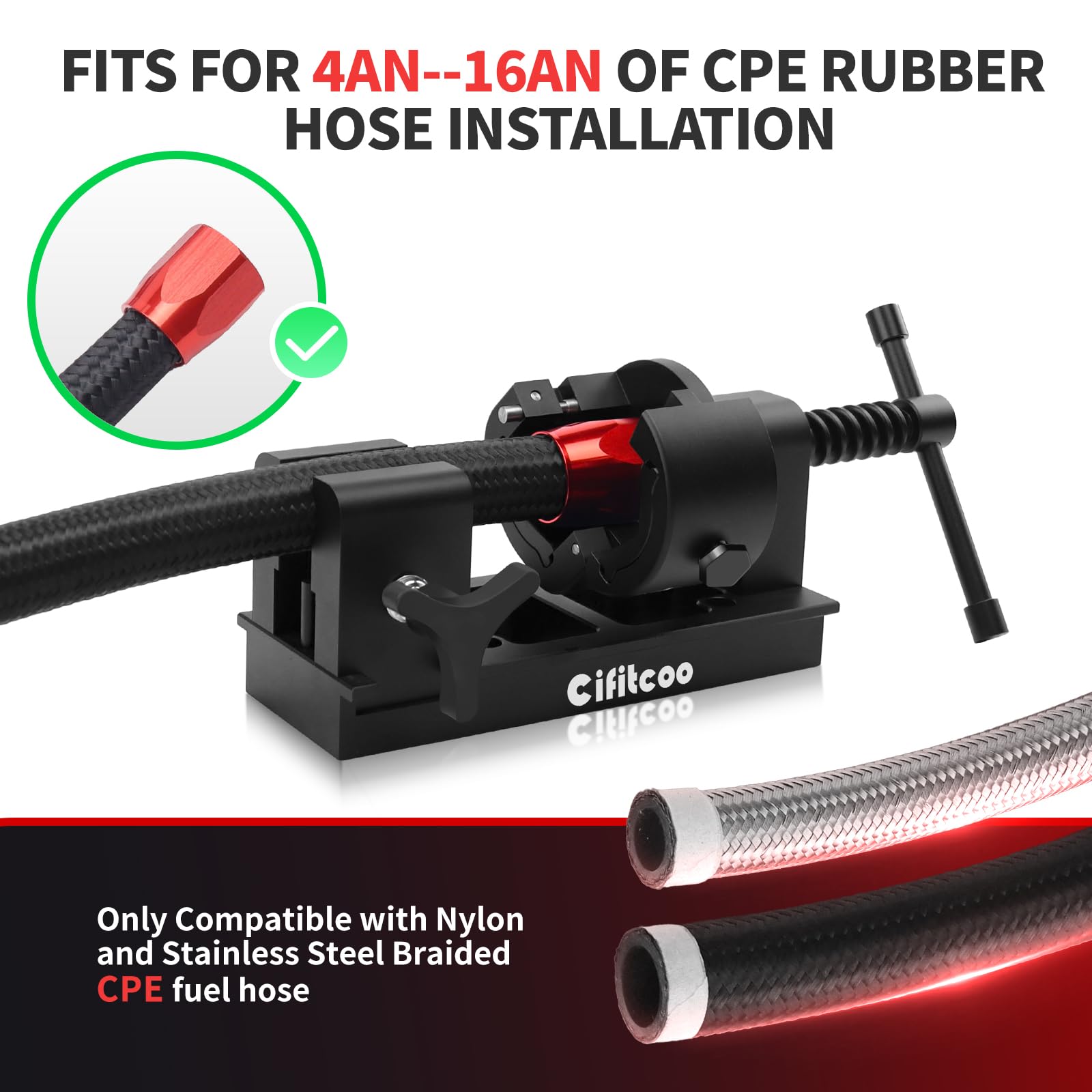 CIFITCOO size comparison with ruler showing compact, portable design