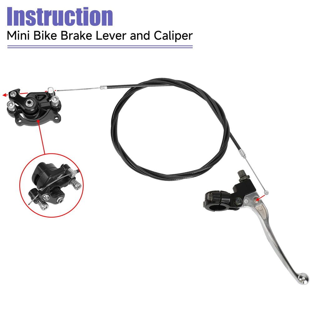 CILOYU brake pads and hardware layout showing included parts for immediate install